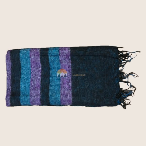 Turquoise Purple Stripe Blanket