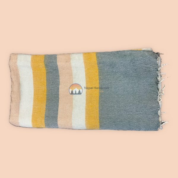 Yellow Stripe Cotton Blanket