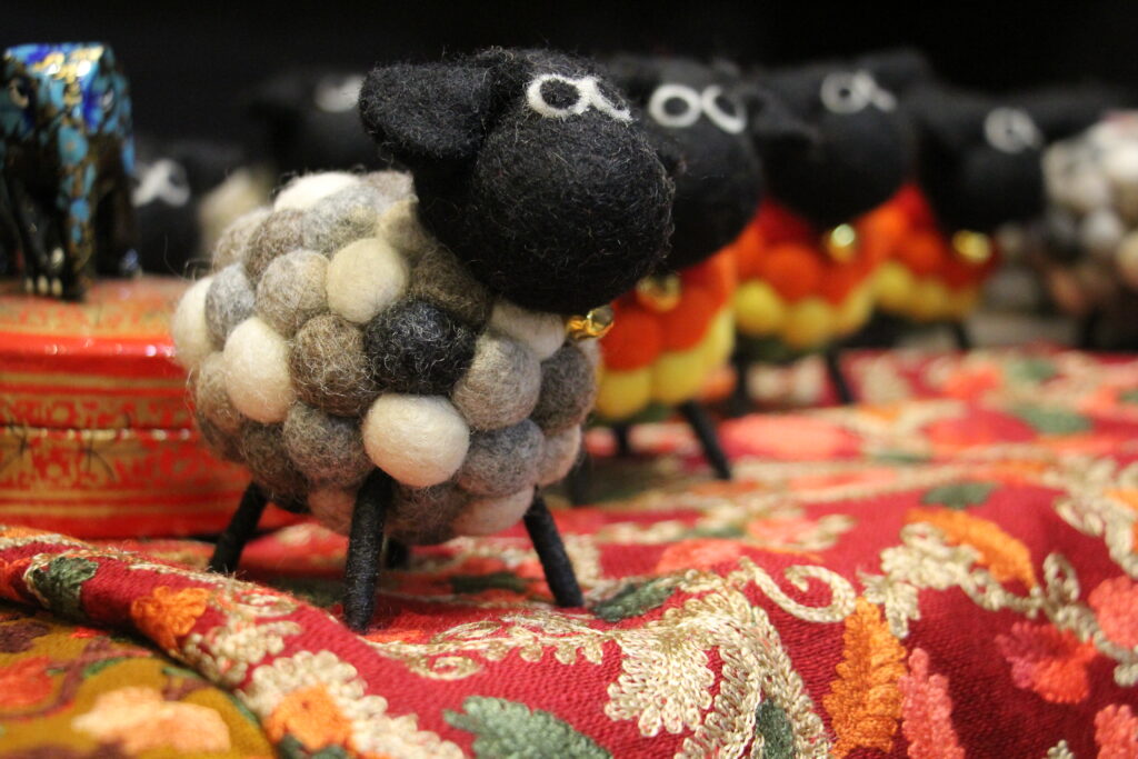 Felt Products in Nepal Felt Sheep Doll