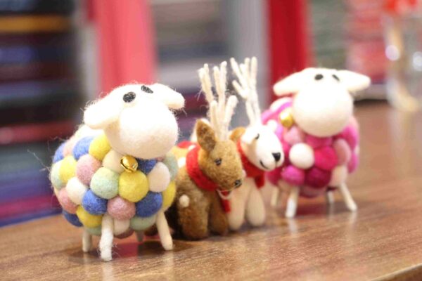 Felt Sheep and Deers