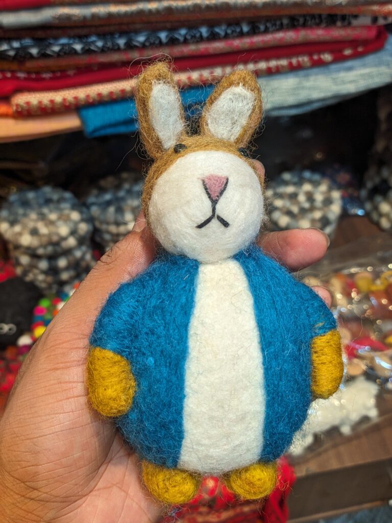 souvenirs from nepal- Felt Bunny gift